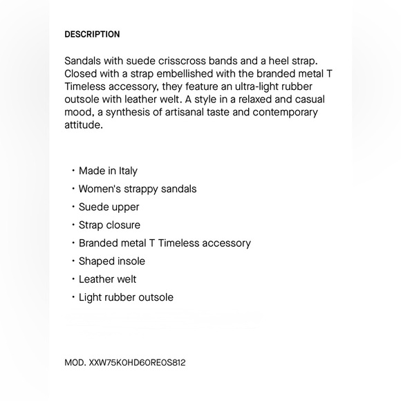 TOD’s T Timeless Tan Sandals with Black Sole - Picture 4 of 12